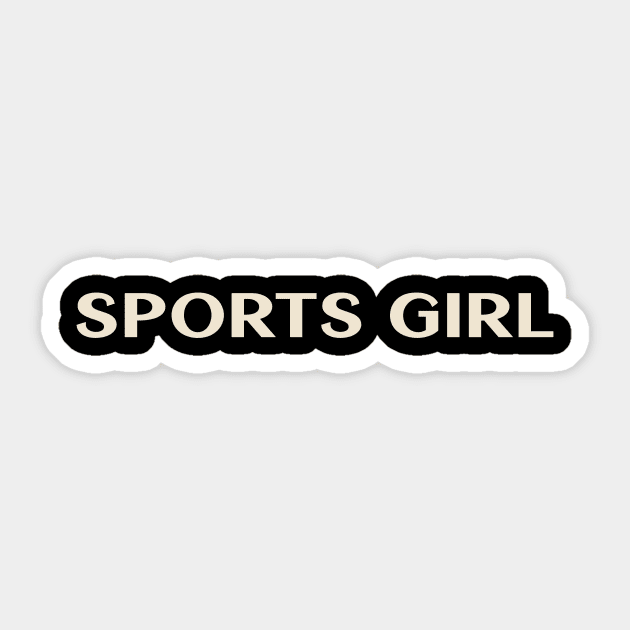 Sports Girl Funny Girl Ironic Girl Sticker by TV Dinners